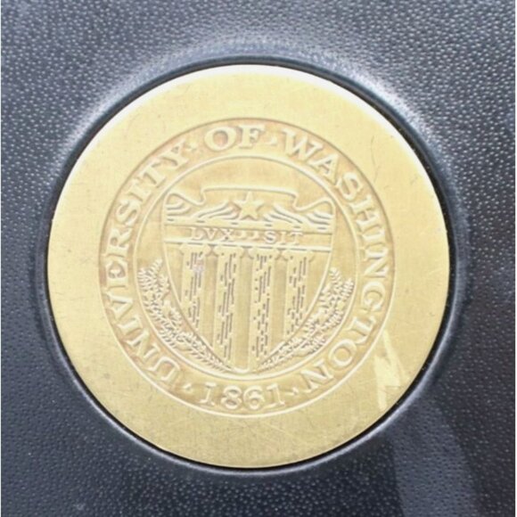 University Of Washington Leatherette Diploma Cover File Gold Seal Corner Accents - Picture 2 of 6